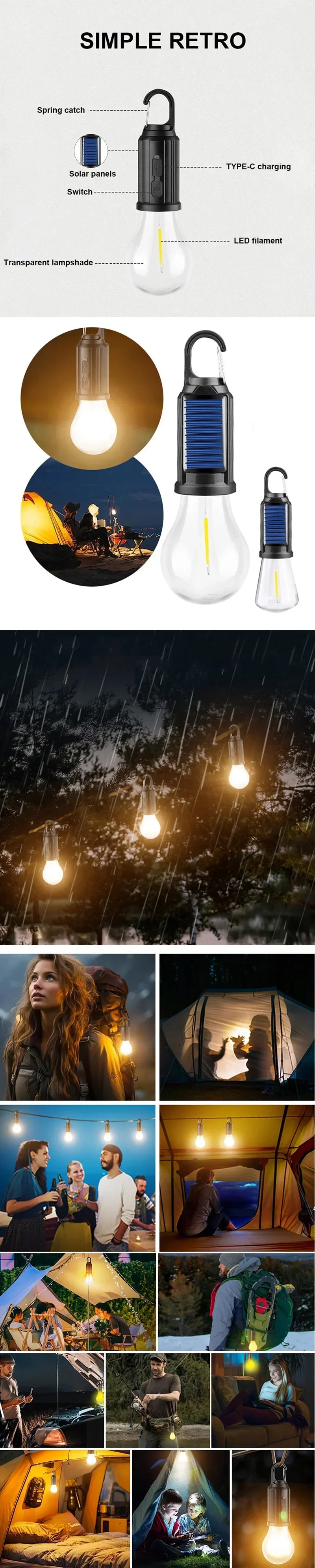 Solarbetriebene LED-Lampe