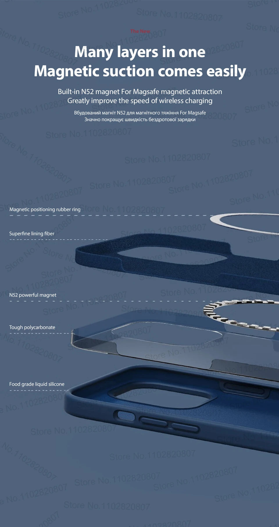 Magnetische flüssige Silikonhüllen für Telefone