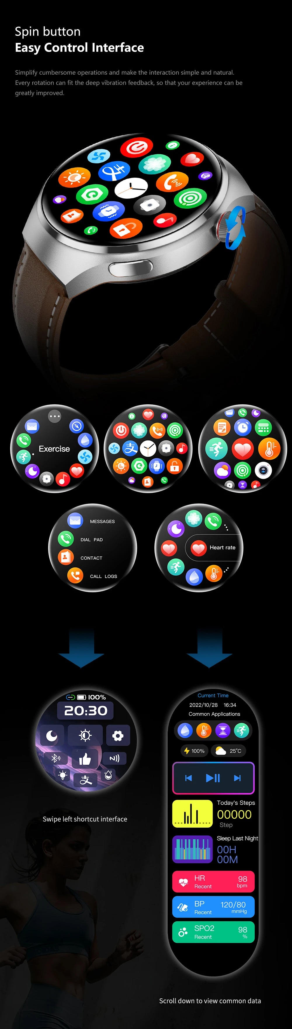 ساعة ذكية GT4 Pro للرجال