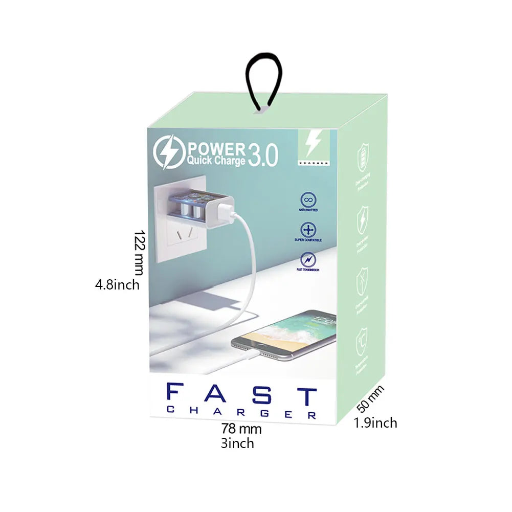 USB-A & C شاحن سريع محول عالية السرعة